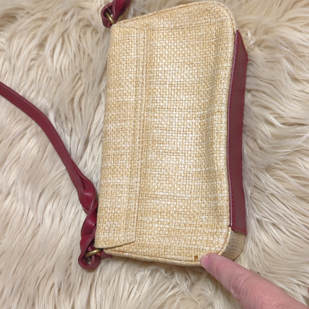 Small Mini straw like material Etienne Aigner bag purse - Picture 4 of 11